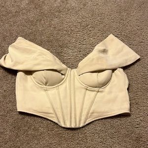 Cream Corset Top